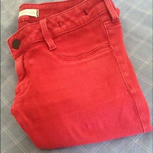 Red bullhead jeans