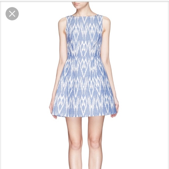 Alice + Olivia 'epstein' Ikat Print Dress