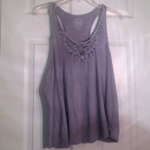 Dark grey tank top - Picture 1 of 2