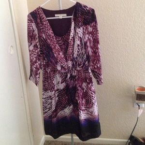 Boston Proper sz 2 dress. 100% poly. Dry clean.