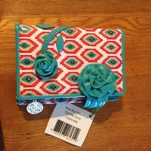 Vera Bradley Frill Best Bud Wallet Call Me Coral