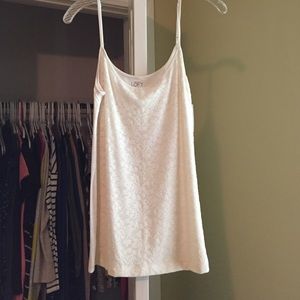 Loft white lace tank top Loft white lace tank top