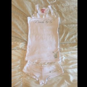 Playboy Women's Bride To Be Tank and Boyshort Set