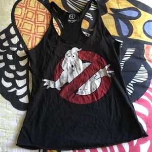 Ghostbusters cross back tank top