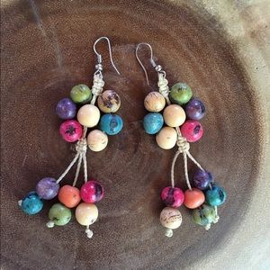 Wooden Boho earrings