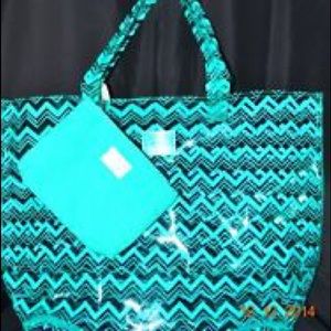 Victoria's Secret turquoise beach bag
