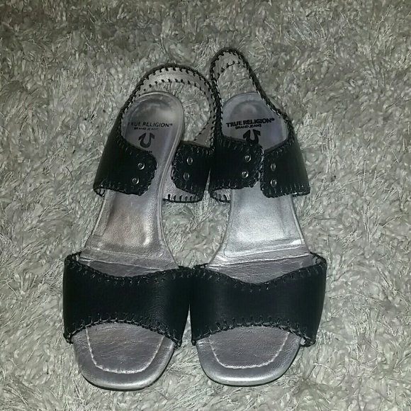 Price is firm. True religion flat sandals
