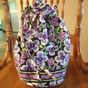 Vera Bradley Ditty Bag Plum Petals