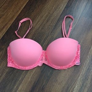 PINK strapless convertible push-up bra $12