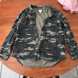 Camo denim jacket