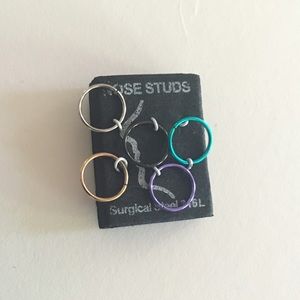 20g 8mm seamless nose ring hoop