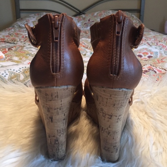 Guess cognac cork wedges - Picture 3 of 4