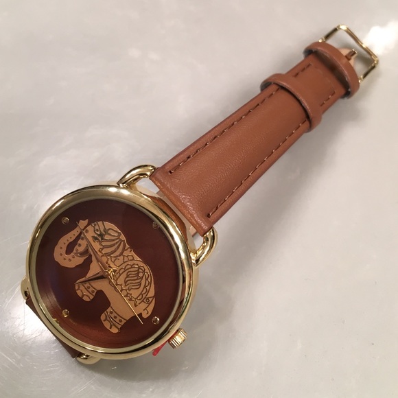 Watch Brown with Gold Elephant in center - Picture 4 of 4