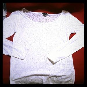 White long sleeve H&M shirt