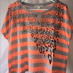 Forever 21 Stripped Loose Tee