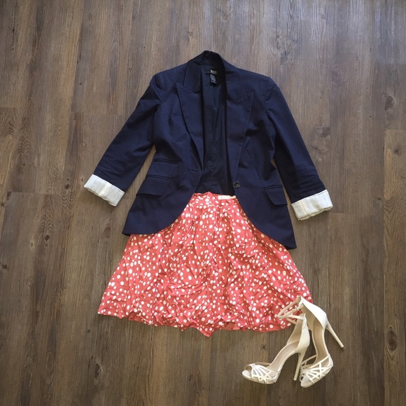 Orange. Polka. Dot. Skirt.