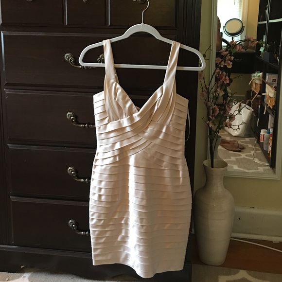 BCBG cream cocktail dress, never worn