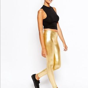 Golden Leggins - American Apparel