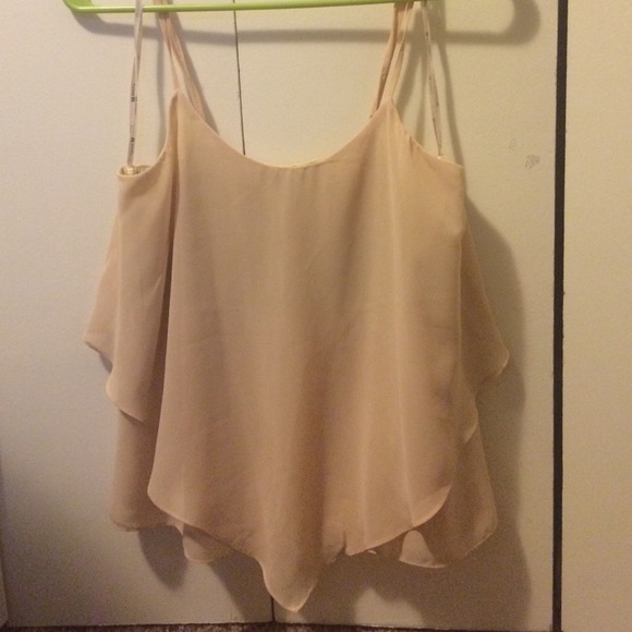 Forever 21 size medium tan cropped top