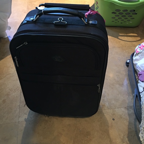 black carry on suitcase