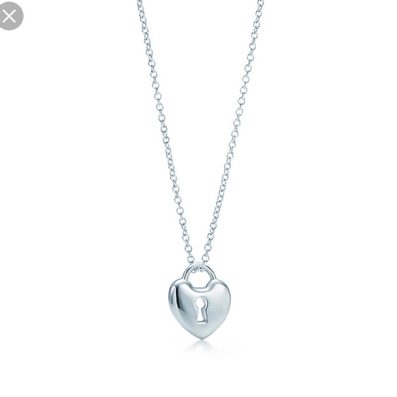 tiffany lock heart necklace