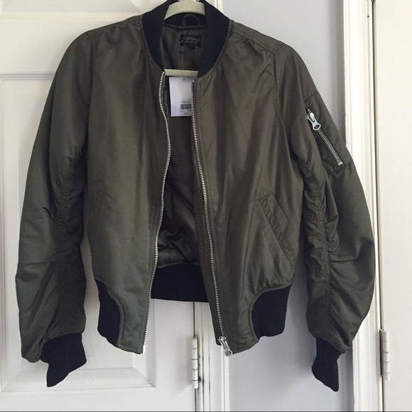 🎉🎉SOLD🎉🎉Topshop Bomber Jacket. Sz 0