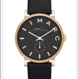 Marc Jacobs 'Baker' Leather Strap Watch