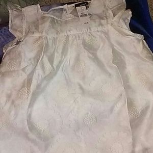 White wet seal blouse