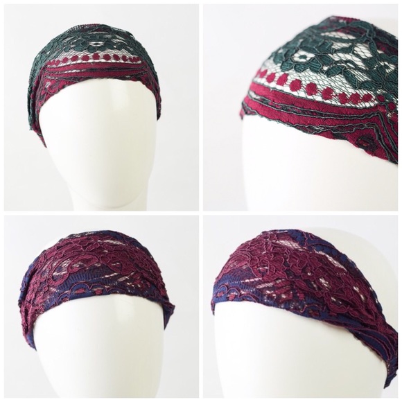 Gypsy Wideband Lace Headbands - Picture 2 of 2