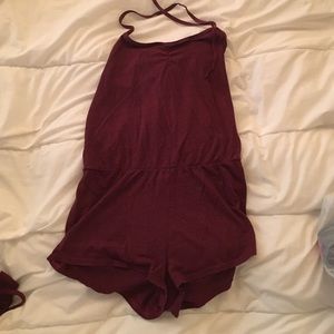 American apparel maroon romper
