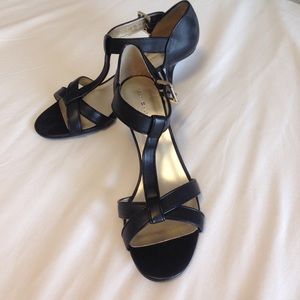 Black strappy sandals