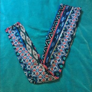 Mixed print leggings