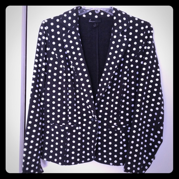 Lane Bryant Jackets & Blazers - Lane Bryant Polka Dot blazer!