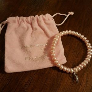 Breast Cancer Awareness Pearl Bracelet