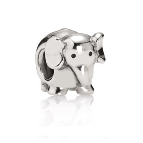 Sterling silver elephant pandora charm
