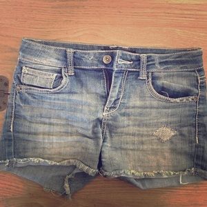 Denim jean shorts