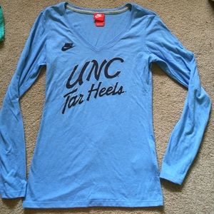 Brand new long sleeve Nike Tar Heels shirt!