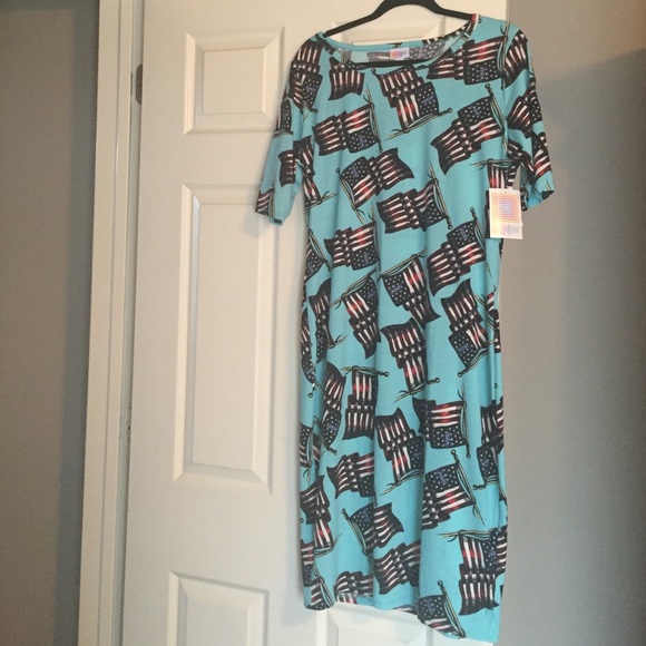 LuLaRoe Julia Dress. Americana Collection. XL