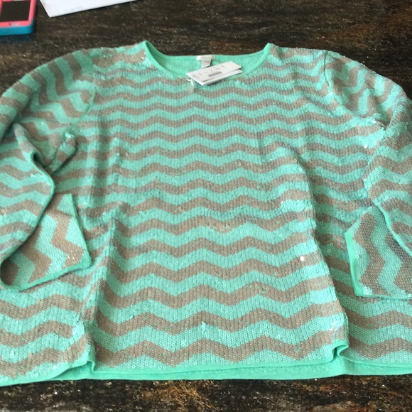 Jcrew Sequin Top