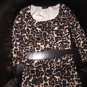Two piece leopard print