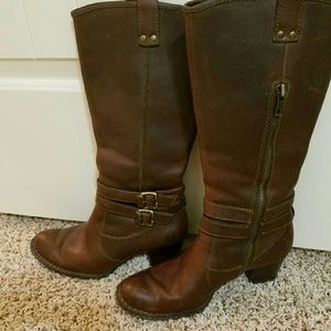 BORN.  Brown leather boots, 6 1/2
