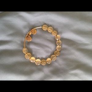 Alex and Ani gold beaded bracelet