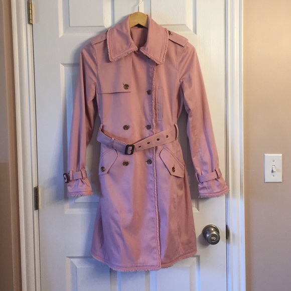 Pink Trench Coat -- Excellent condition