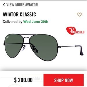 Ray ban RB3025 polarized sunglasses！