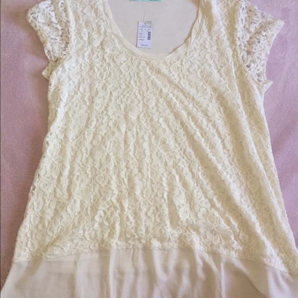 Beautiful white lace top
