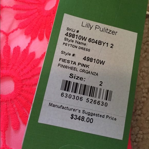 Lilly Pulitzer size 2 hot pink dress - Picture 2 of 3
