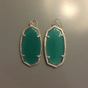 Kendra Scott 'Danielle' earrings in Green