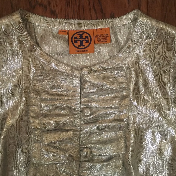 Tory Burch Ruffle Button blouse top! - Picture 2 of 4