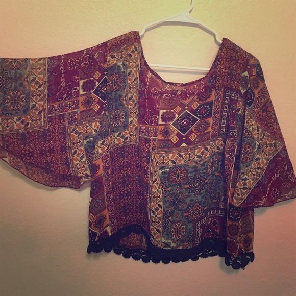 Flowy hippy top