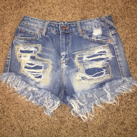 Mossimo Distressed High Rise Short Shorts 2/26